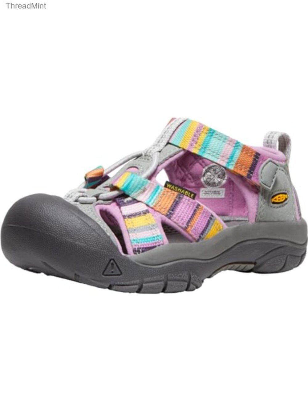 Unisex-Child Closed Toe Fisherman Water Sandals with Hook & Loop Closure